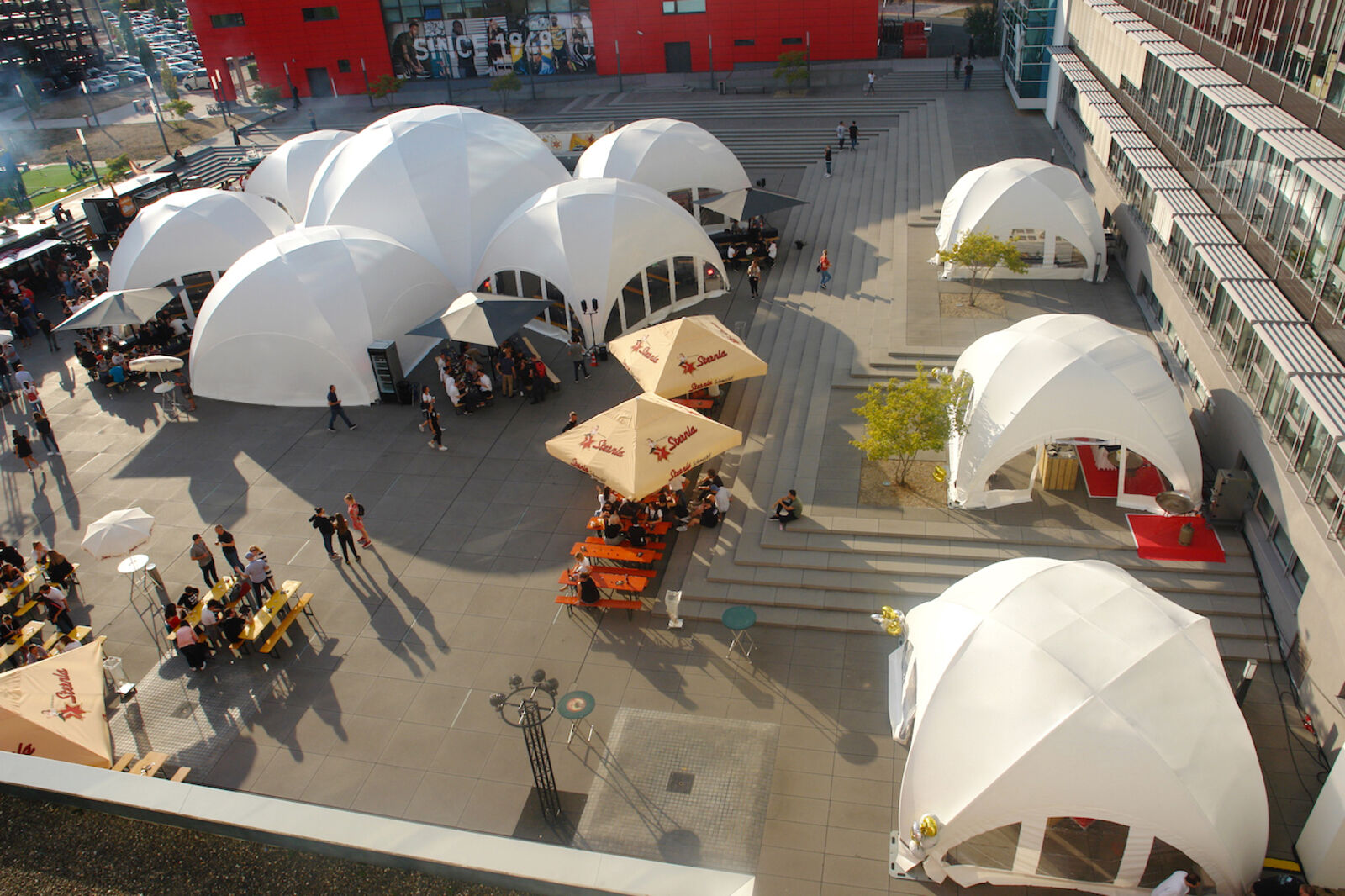 BUBBLE Hexadome L - komplet med tagdug, Hvid