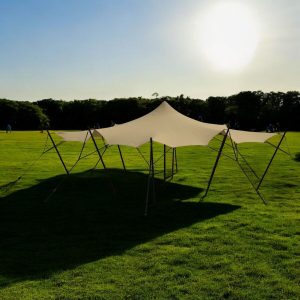 Stretch tent 6x6m - SAND - Komplet