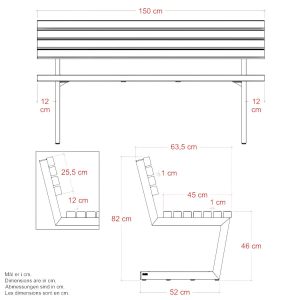 Relax bænk ThermoWood®