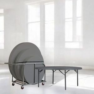 12 Zown Ø180 klapborde inkl. bordvogn