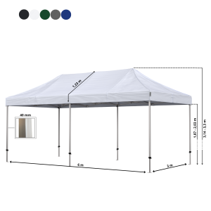 Foldetelt Komplet 3x6m Premium Plus