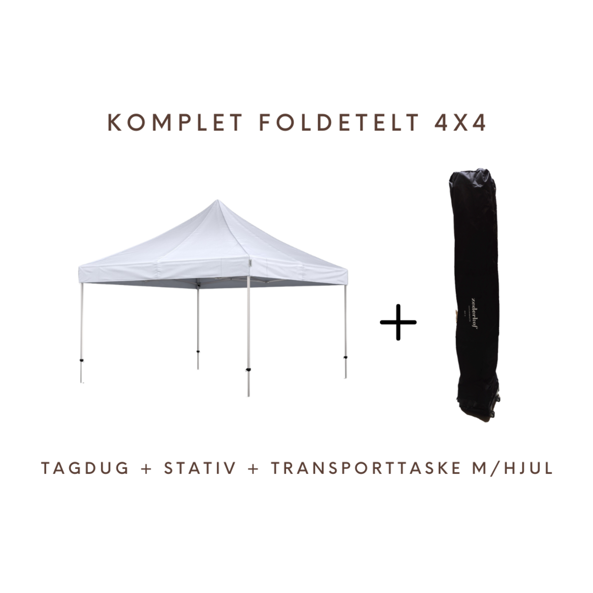 Foldetelt Komplet 4x4m Premium