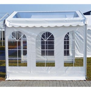 Tagdug panorama 6 meter hvid PVC