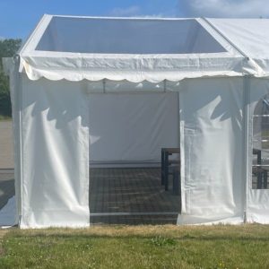 Side 2,2m  - kd/dør, hvid PVC