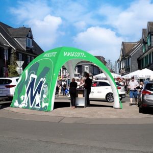 Lukket side til Air Cover 4x4m, Fullprint, dobbeltsidet