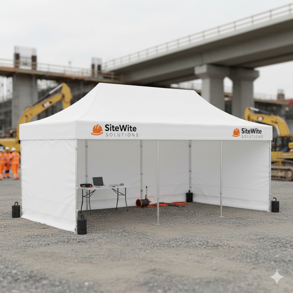 Foldetelt Komplet 4x8m Premium