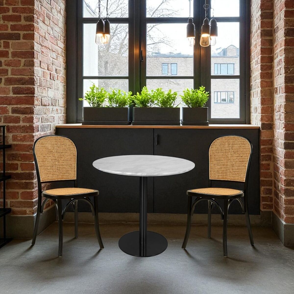 Frigg chair, woven seat and back