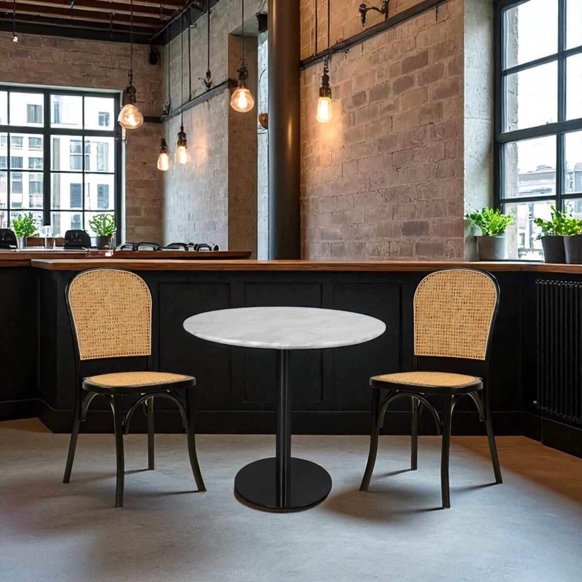 Frigg chair, woven seat and back