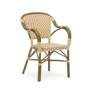 Valencia - Caféstol m. armlæn - Flet