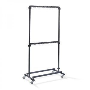 Garderobe stativ med kroge, hjul