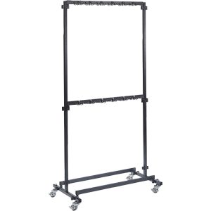 Garderobe stativ med kroge, hjul