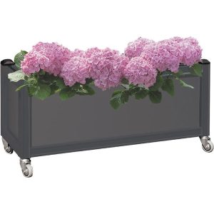 Blomsterkasse m hjul afskærmmning