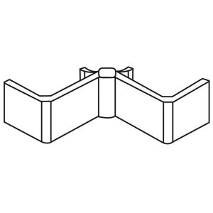 Samlingsbeslag hængsel afskærmning